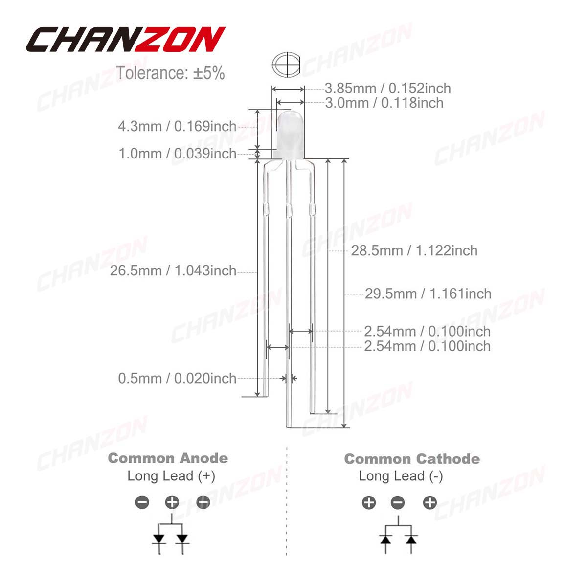 Bicolor 3 Mm LED Đèn LED Phát  - đánh giá và giá Science And Hobby
